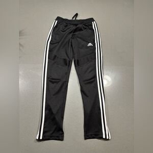Adidas Black Youth Skinny Tapered Soccer Sweatpants Size M